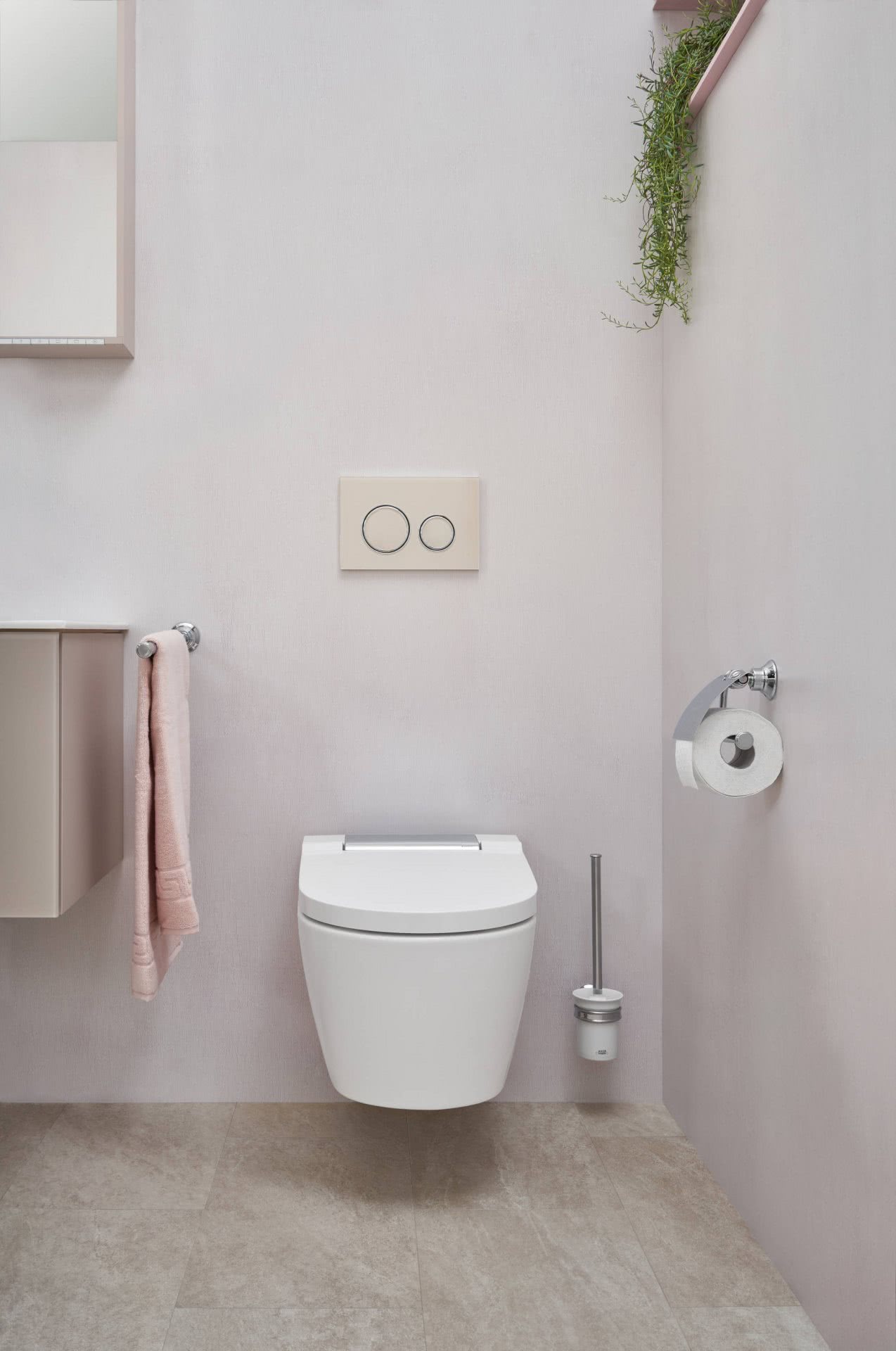 Familienbad mit Strandflair Dusch-WC von Geberit hebt ab Inspiration BadeWelten