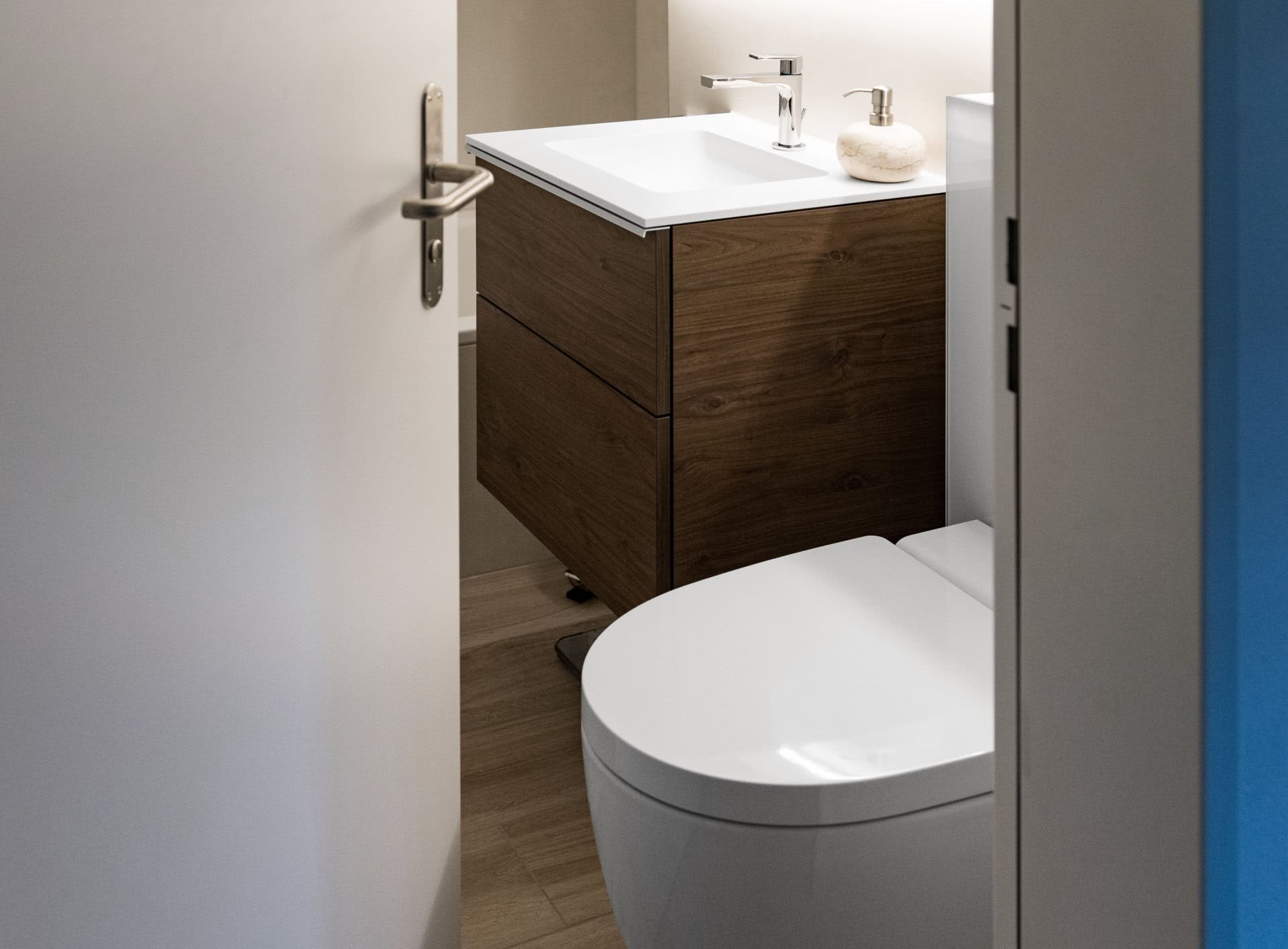Bad Umbau neues Dusch WC Aktuell BadeWelten