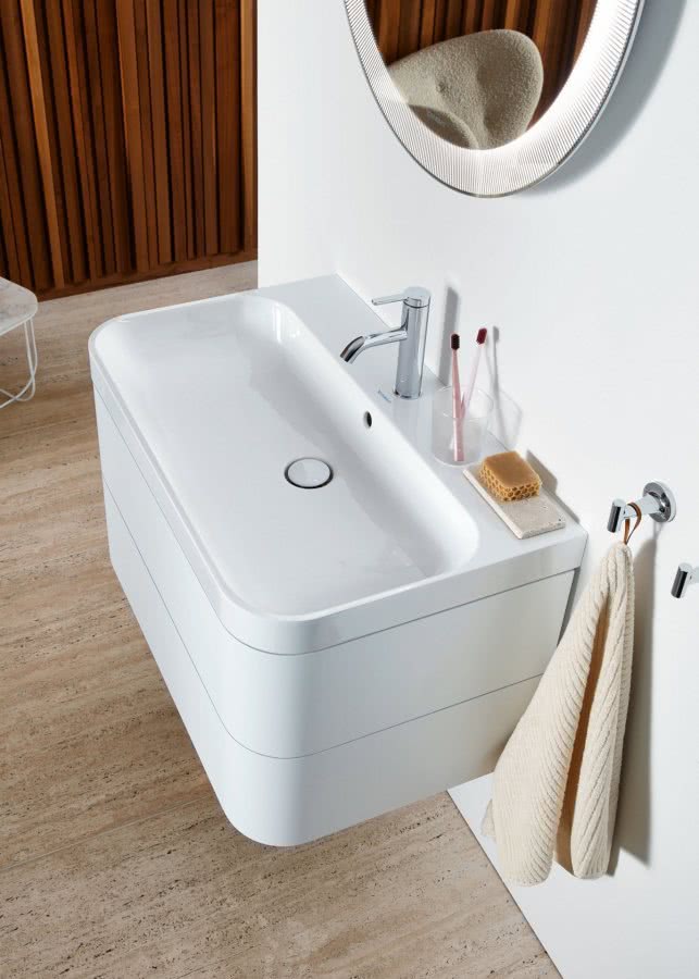 Duravit neue C-Shaped Technologie bei der Waschplatzgestaltung Highlights BadeWelten