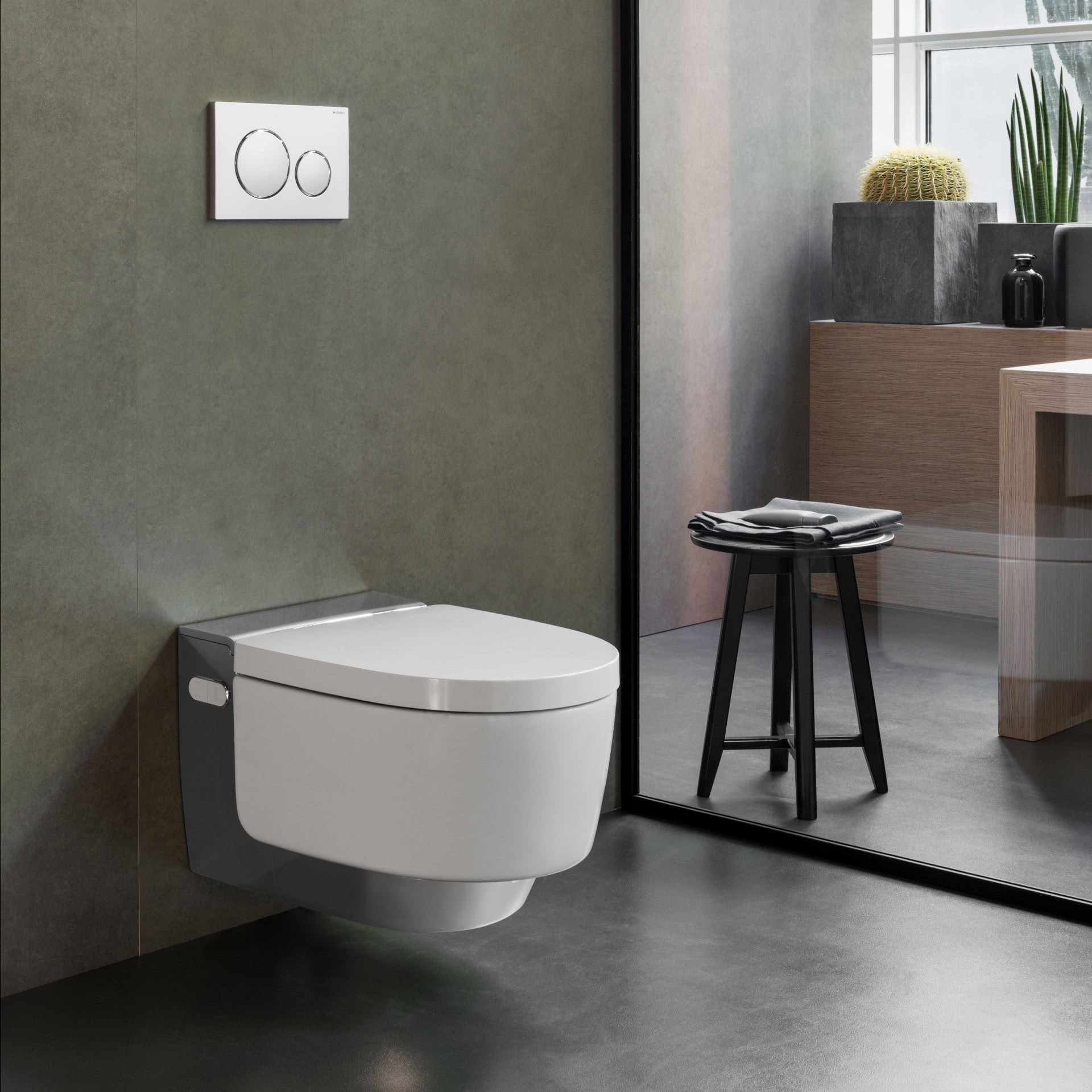 Geberit AquaClean Dusch-WC im modernen Badezimmer Highlights BadeWelten